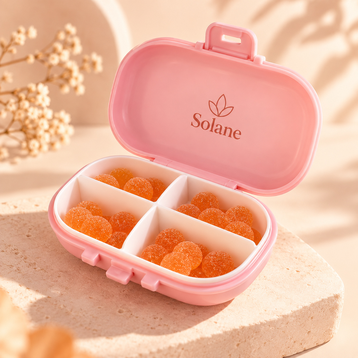 Estuche de gomitas Solane