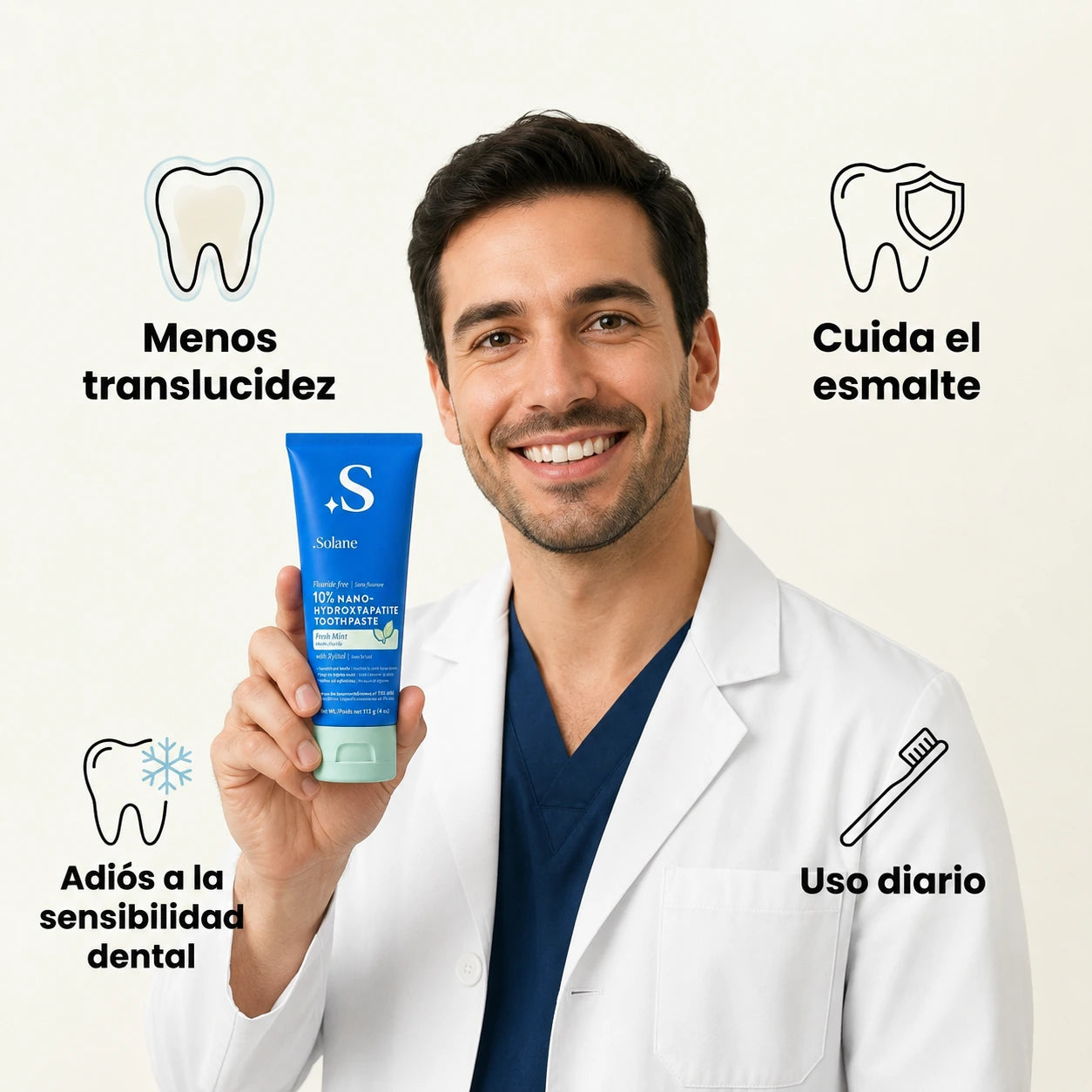 Pasta Dental 10% Nano-HA - Cuidado del Esmalte